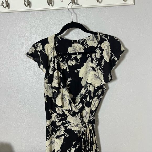 Free People French Quarter Floral Wrap Mini Dress - Picture 3 of 8